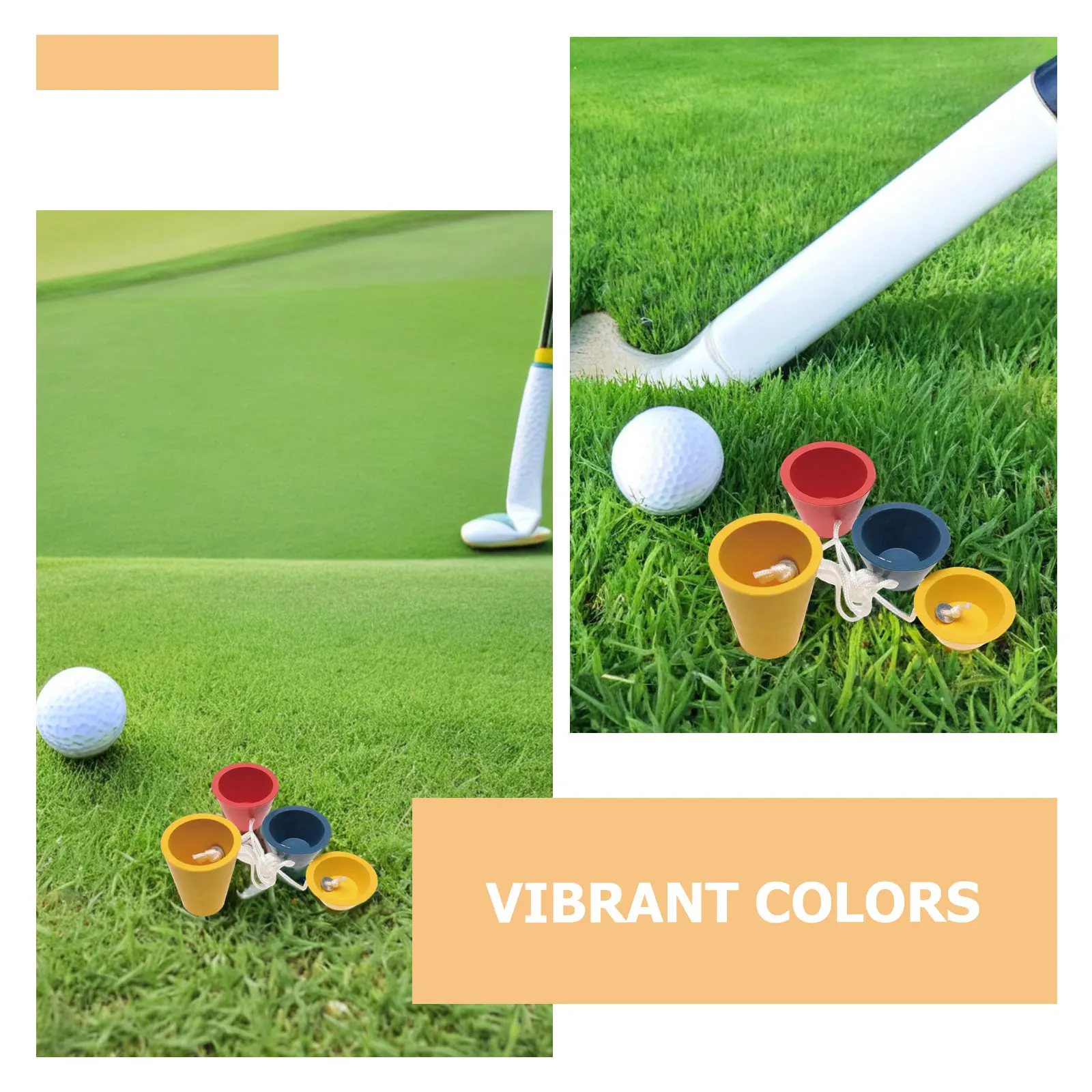 6 مجموعة المطاط جولف تيز عالية 11 16 22 36 مللي متر متعدد الارتفاع سباق الغولف معدات التدريب القيادة المدى حصيرة الممارسة في الهواء الطلق