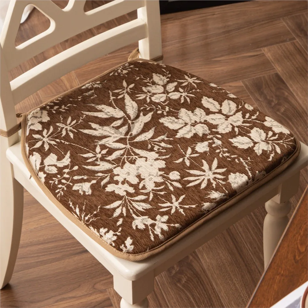 

Универсальная подушка для сиденья в форме подковы во французском стиле, утолщенная, из губчатого материала, нескользящая, для использования в любое время года, для стульев в столовой и офисе