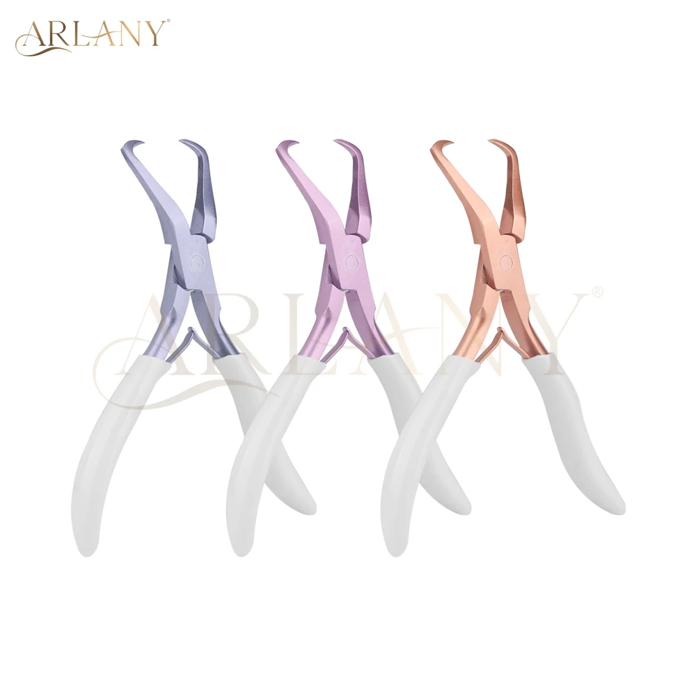 ARLANY Hair Extension Beads Remover Pliers with Anti-slip Handle Microlink Hair Extension Pliers for Beads Micro Nano Bead Close