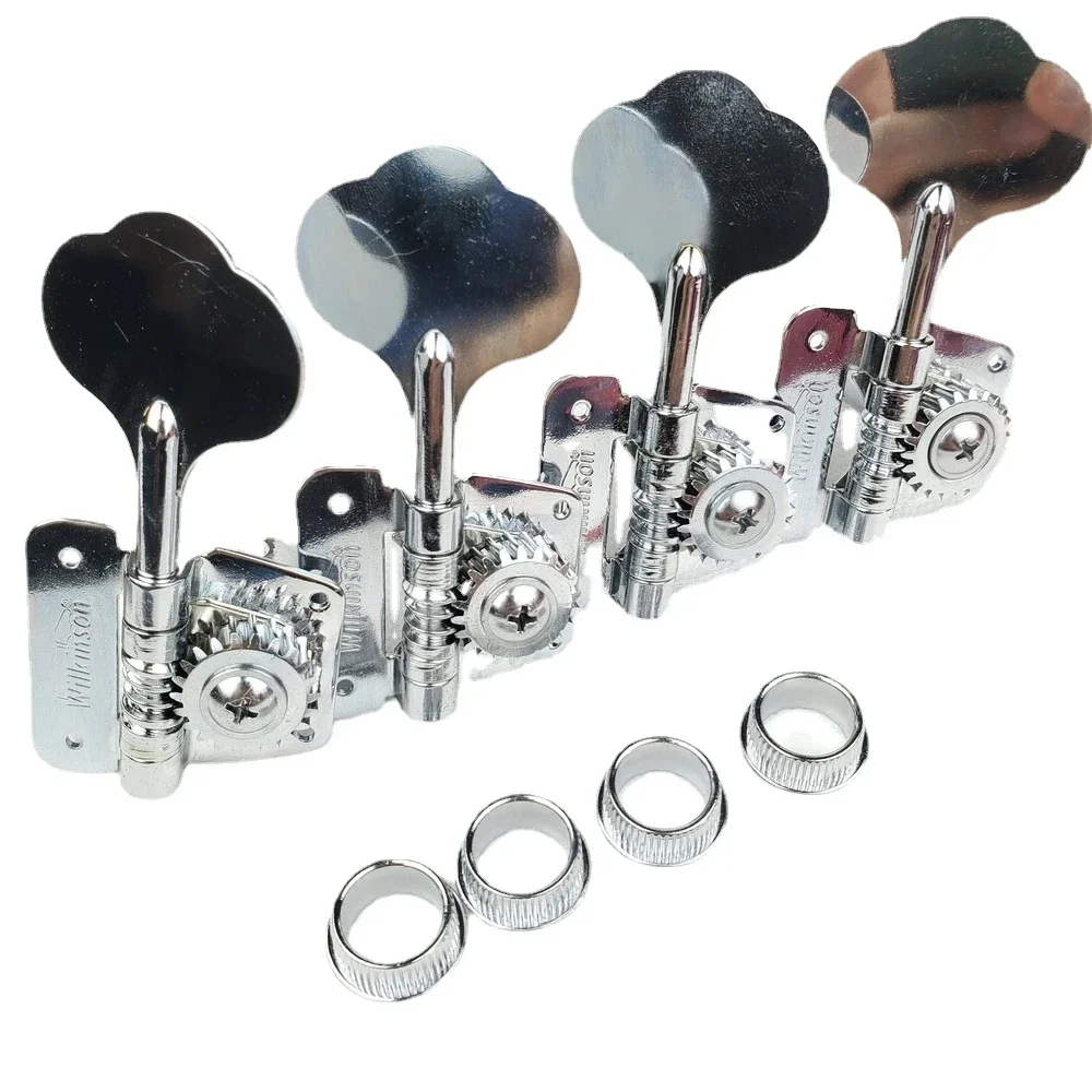 

Open Frame wilkinson Electric Bass Guitar Machine Heads Tuners Guitar Tuning Pegs WJBL-200 Chrome Silver Made In Korea