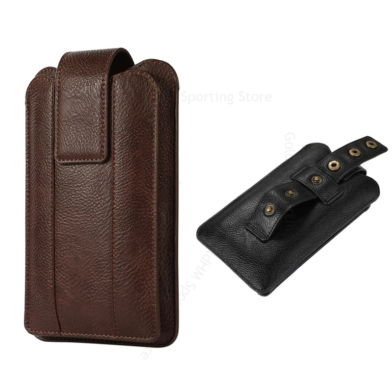 

Adjustable Pocket Leather Phone Pouch For Samsung Galaxy S26 Ultra S25 Edge S25FE S24 S23 S22 Plus Belt Holster Case Waist Bag