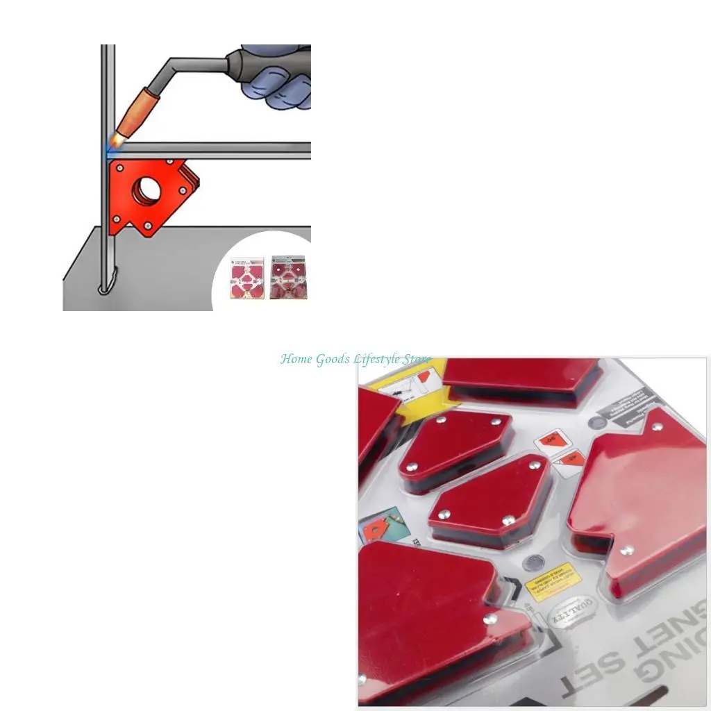 

E74E Multipurpose Welding Alignment Clamps 6Pcs Welding Holder Set Rusts Resistant For Industrial Use