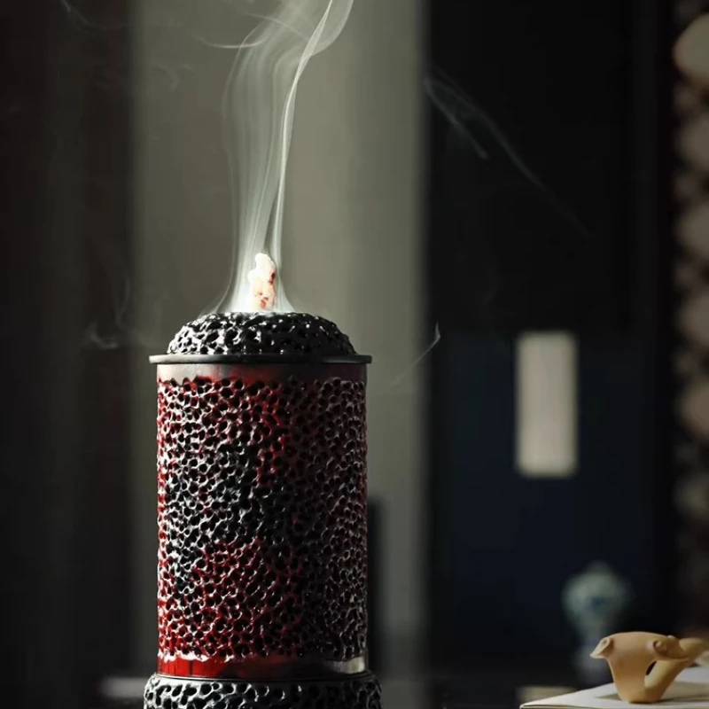 Empty incense insert incense seat, household indoor high-end sandalwood burner, agarwood incense thread incense mahogany
