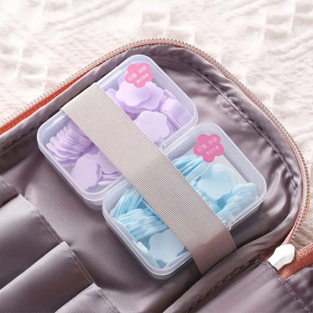 Travel Washing Hand Scented Slice Children Soap Papers Scented Tablets Mini Cleaning Soaps Disposable Soap Flakes Soap Petals