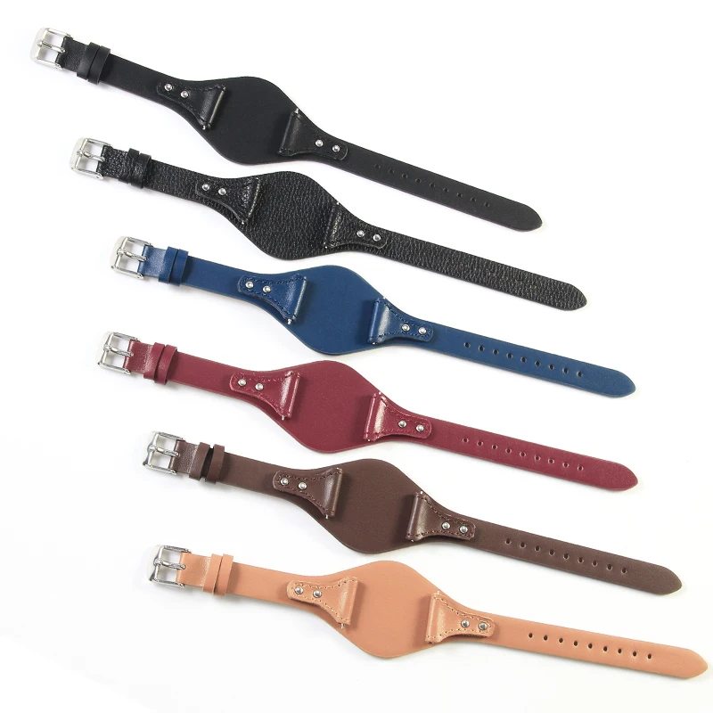 

elegant Genuine Cow Leather Watchbands for Fossil ES4045 ES4114 ES4113 ES3838 ES3625 ES3616 breathable sweatproof strap 18mm