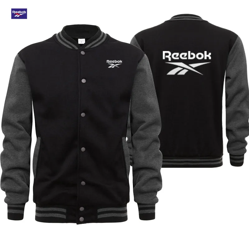 Chaqueta deportiva de béisbol para hombre Reebok, adecuada para las temporadas de otoño e invierno. Moda al estilo coreano, cuello alto con botones desi