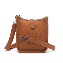 Fashion cowhide Messenger Women's bag  Simple Genuine Leather Ladies Bucket Bag Single Factory