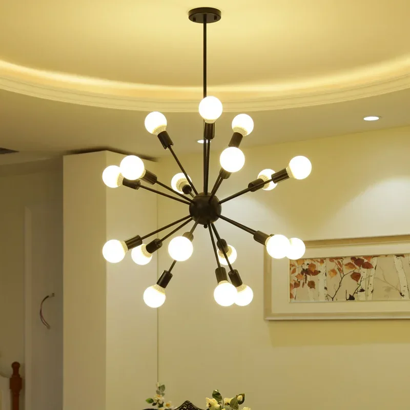 

Modern Creative Art Fireworks Shaped Chandelier Suitable for Living Room Bedroom Dining Table Kitchen Island Indoor Lighting