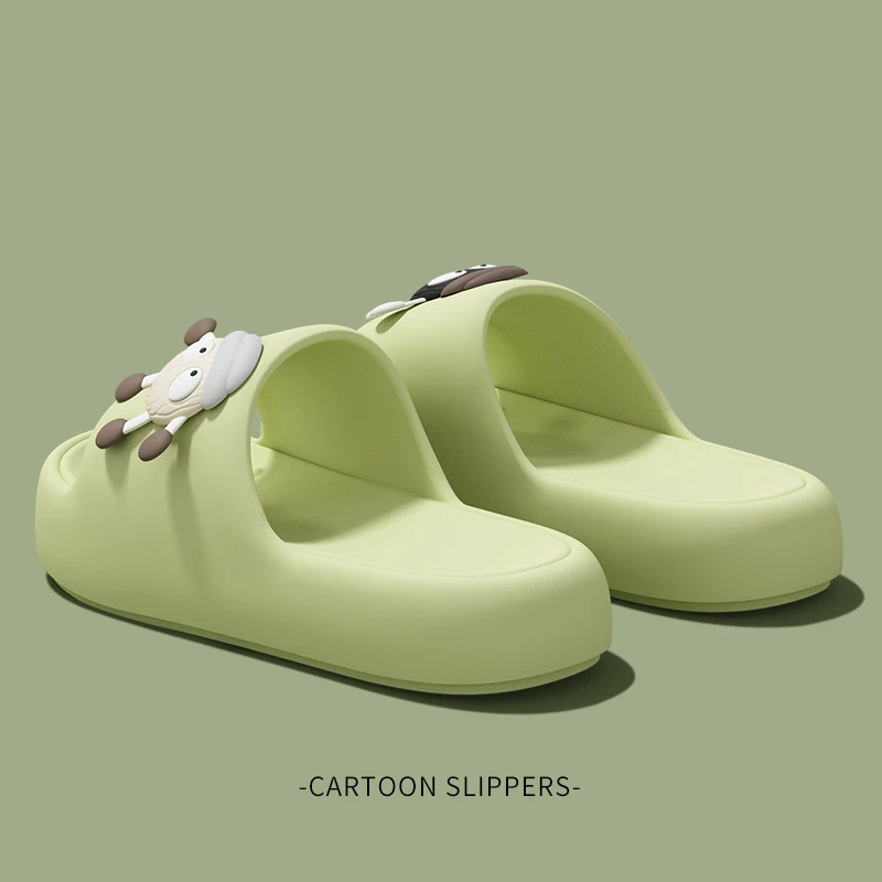 Lovely Cartoon Platform Slippers Women Summer Lightweight Outdoor Non Slip Beach Flip Flops Woman Cute Eva Soft Sole Home Slides view 6