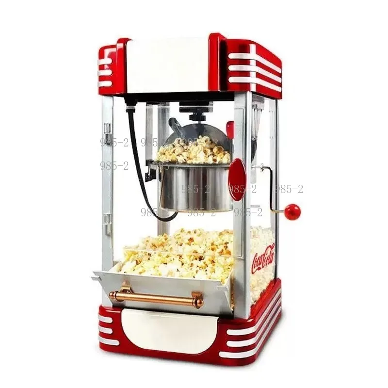 Portable Mini Electric Kettle Popcorn Maker, Small Corn Popper for Home Shop Add Oil Sugar Butter Freely
