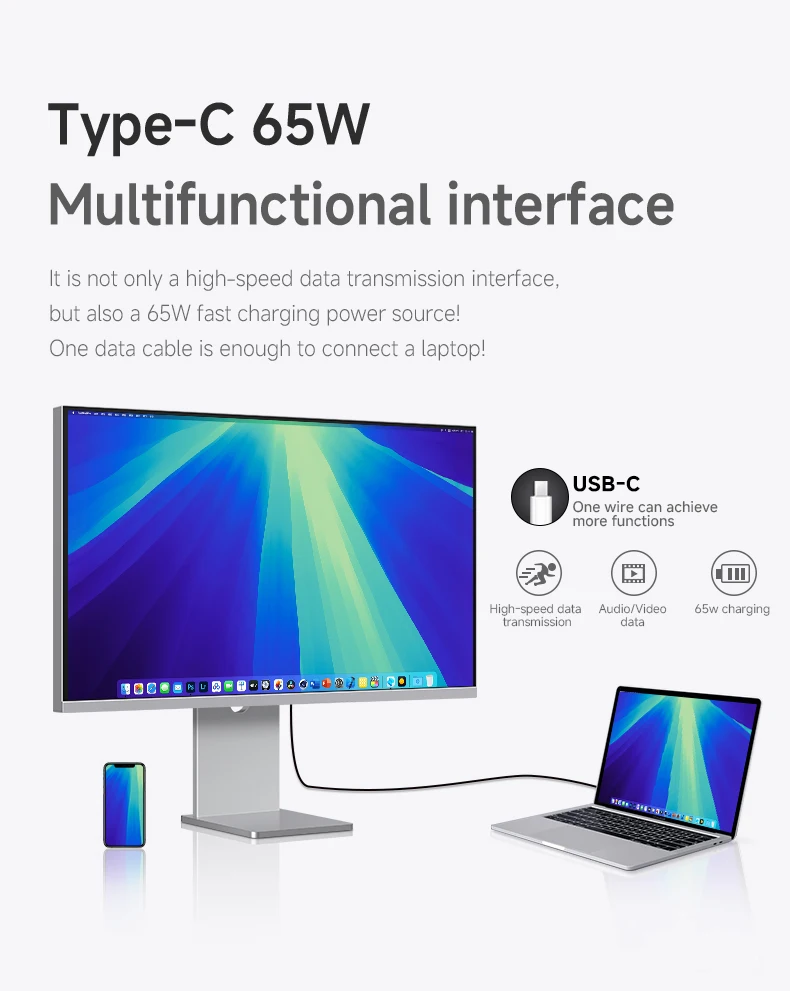 Monitor uhd 27 "60hz 4k com painel original lg p3 ampla gama para edição de vídeo e cad material de liga de alumínio corporais