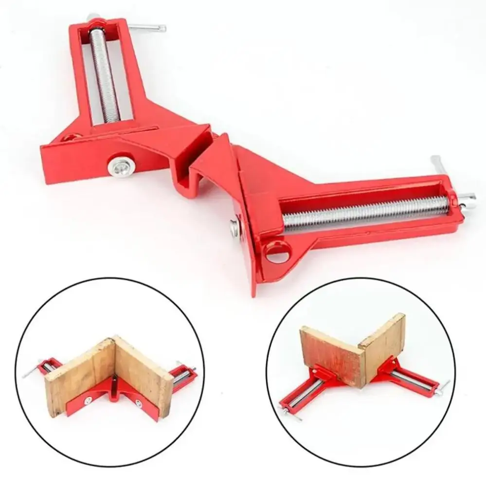 4 Pcs 90 Degree Angle Clamps Carpentry Frame DIY Glass Clamps Angle Clamps Hand Tools Degree Toggle Clamps For Woodworking