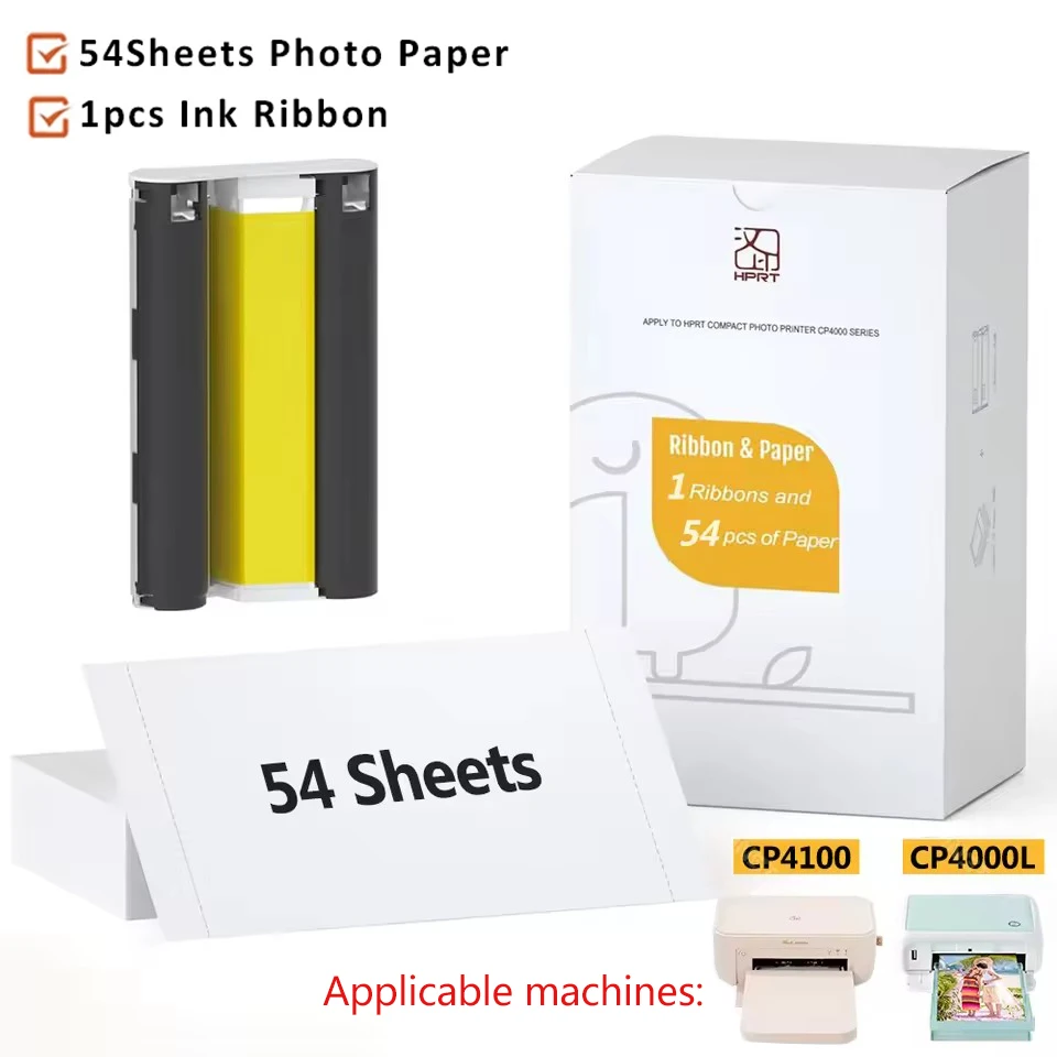 Original HPRT Photo Paper, 6-inch Photo Paper, Color Band, Sublimation For CP4000L CP4100 Color Photo Printer