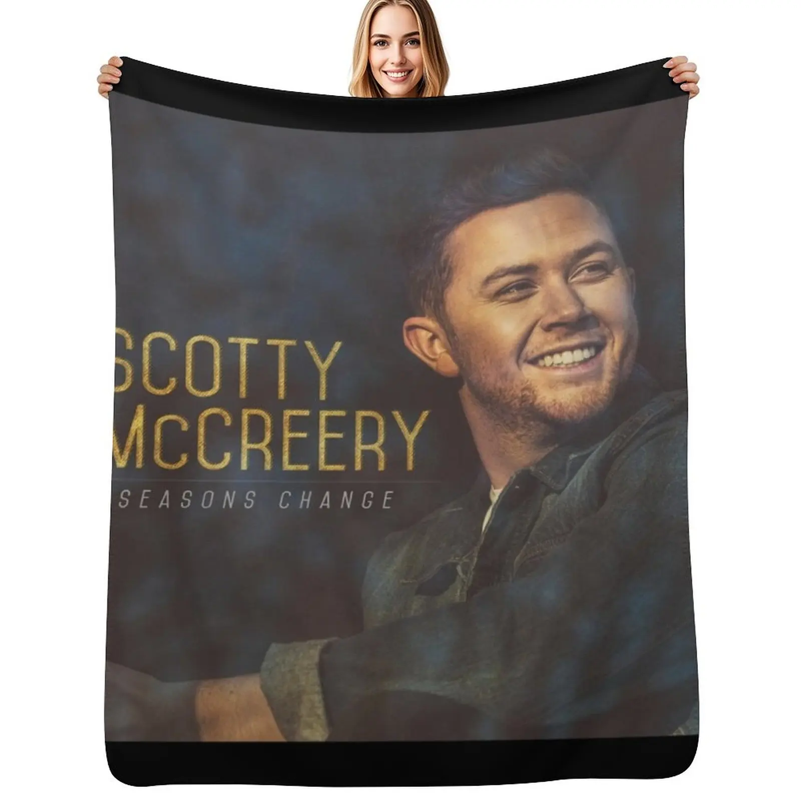 Scotty McCreery seasons change Throw Blanket Soft Soft Plaid blankets and throws Quilt Baby Thins Blankets