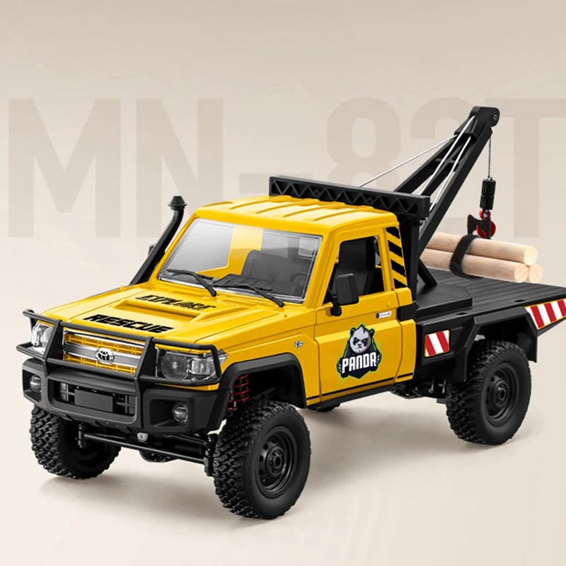 MN82T Panda Edition 1:12 Pełnowymiarowy Samochód RC z Sterowaniem, Funkcją Włączania Świateł, 2.4G, Napęd 4x4, Terenowy Samochód Pick-up, Zabawka dla Dzieci, Prezent