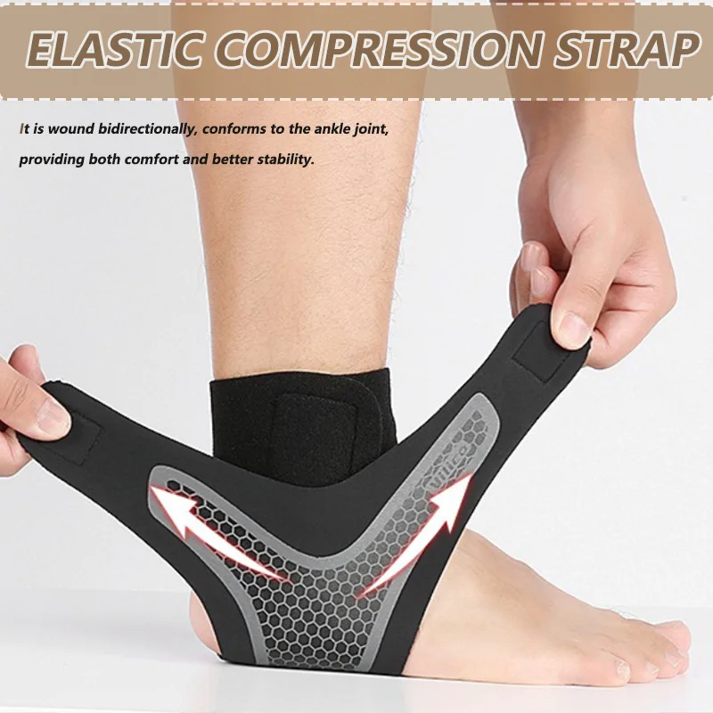 1 Stück Knöchelbandage Kompressionsmanschette Atmungsaktive Laufbandage Fußball Radfahren Schutzwickel Sportsocken