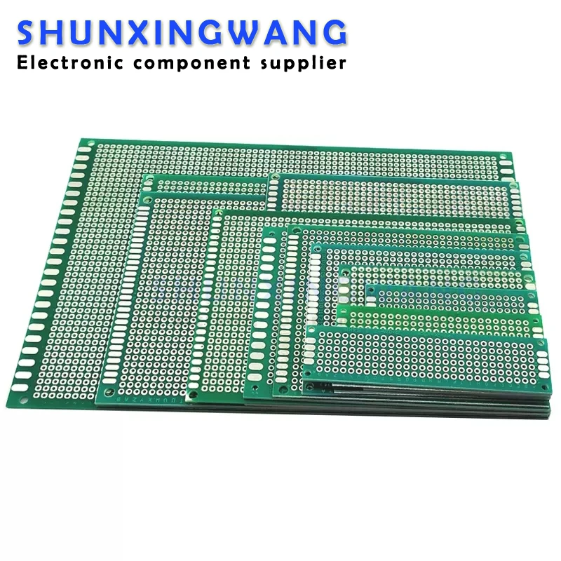 Double sided tin plating thickness 1.6 high-quality glass fiber board tin spraying test board PCB 2.54 spacing hole board