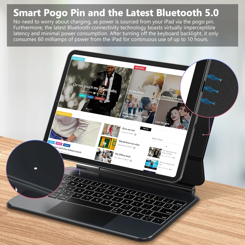 マジックキーボード GOOJODOQ 11インチ対応スマートキーボード 楽天市場】【さらに期間限定5% OFFクーポン】iPad Pro用 マジック