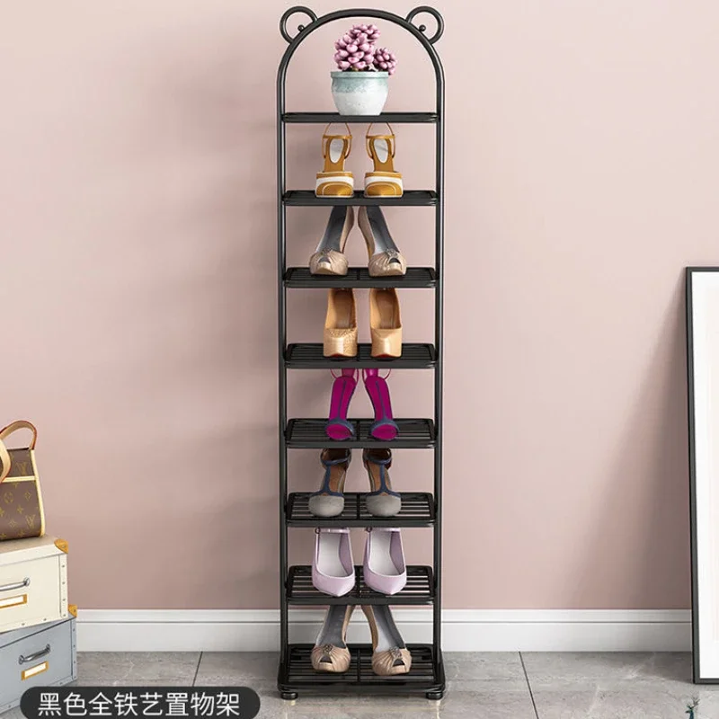 Panda Shaped Simple Shoe Rack for Household Economy Multi-layer Dustproof Space Saving Shoe Cabinet Iron Standing Drying Rack