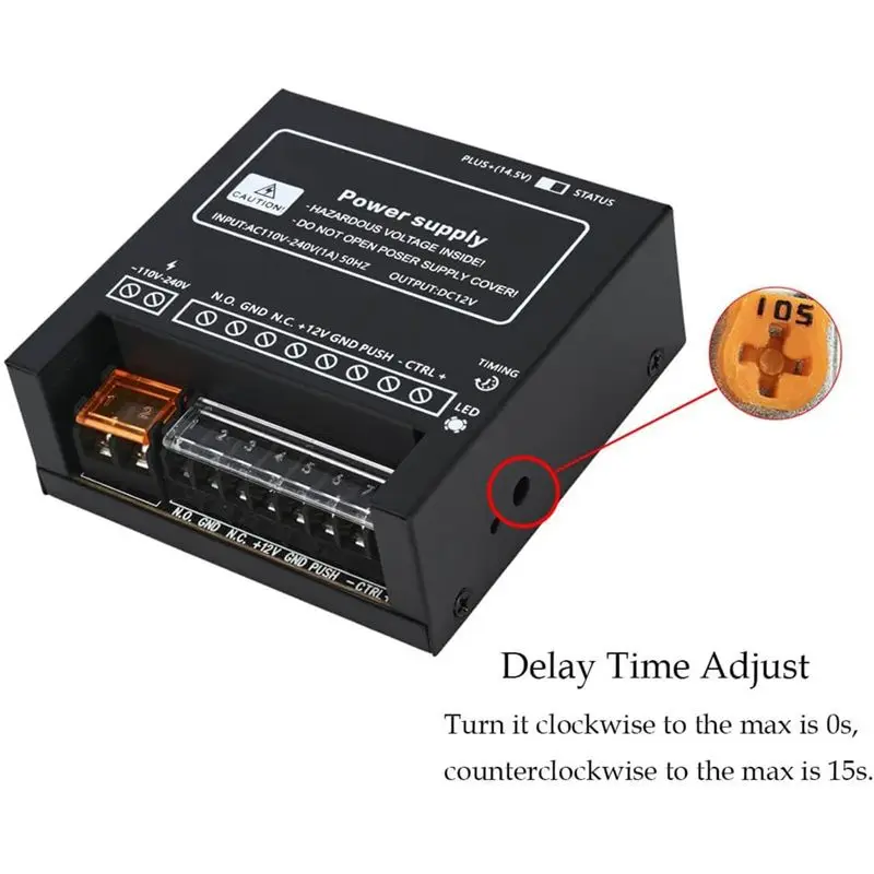 Power Supply Controller For Door Access System Electric Lock Intercom Camera Input 110V-240V AC To Output 12V DC 4A Durable-Y41A