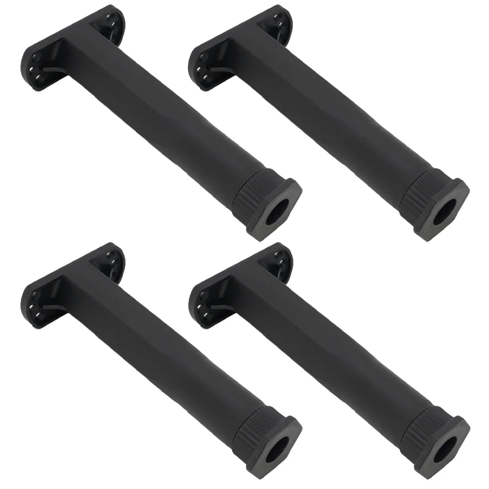 Ajustável cama pernas apoio quadro, substituição mesa prática, aço plástico banco do armário, café bar, 4 pcs