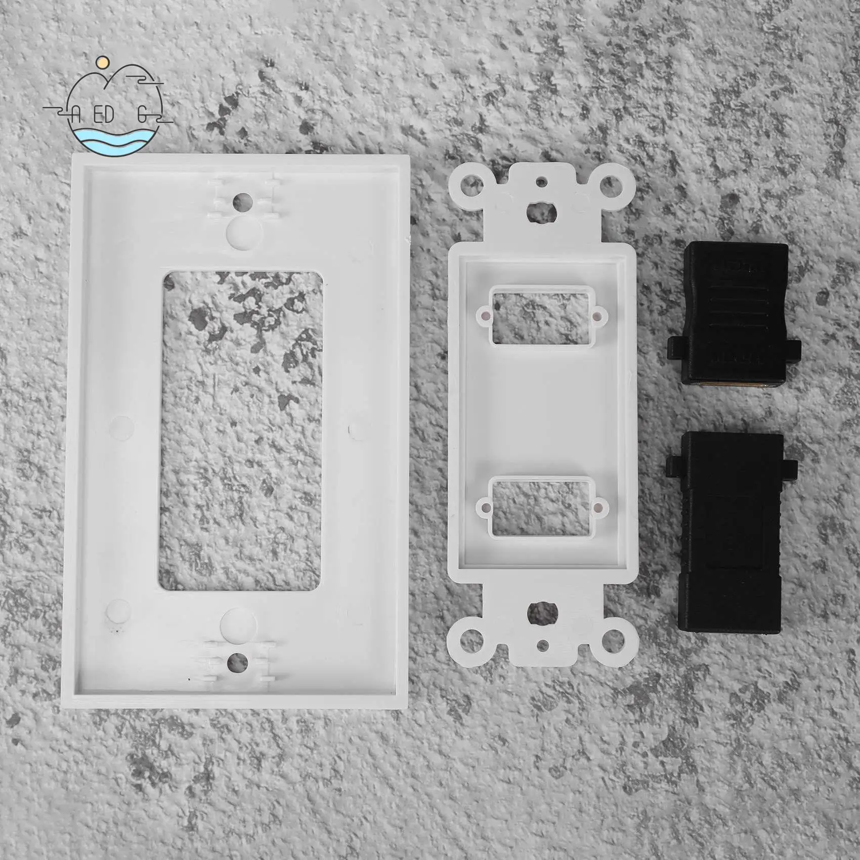 

AED6-1X 2Port +USB 3.0 Female Wall Face Plate Panel Outlet Socket Extender White