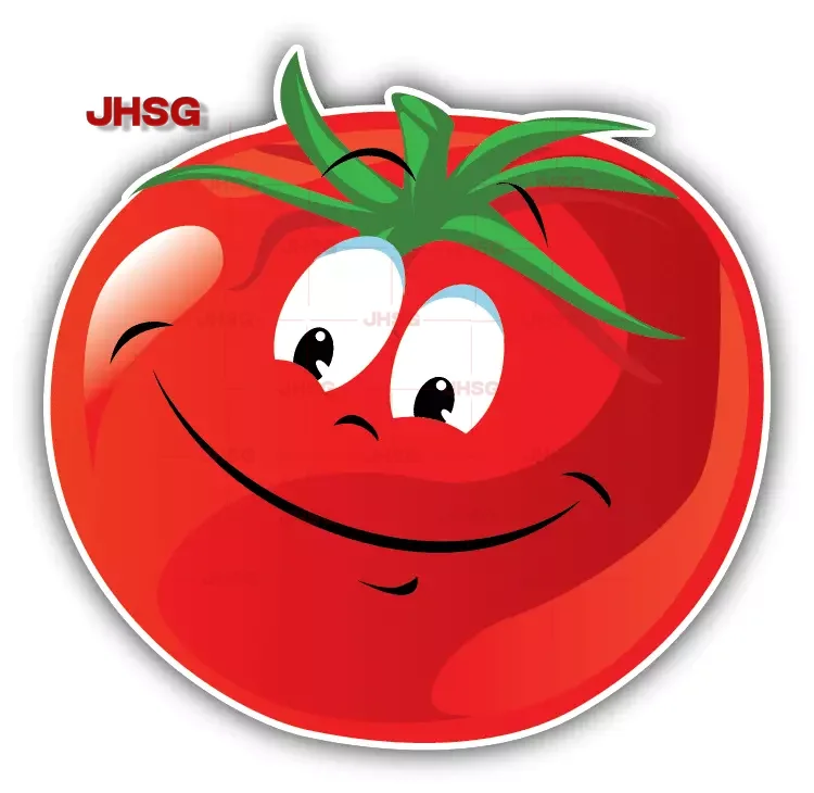 

Interesting Cartoon Tomato Expression Expression Vinyl Sticker Stickers-