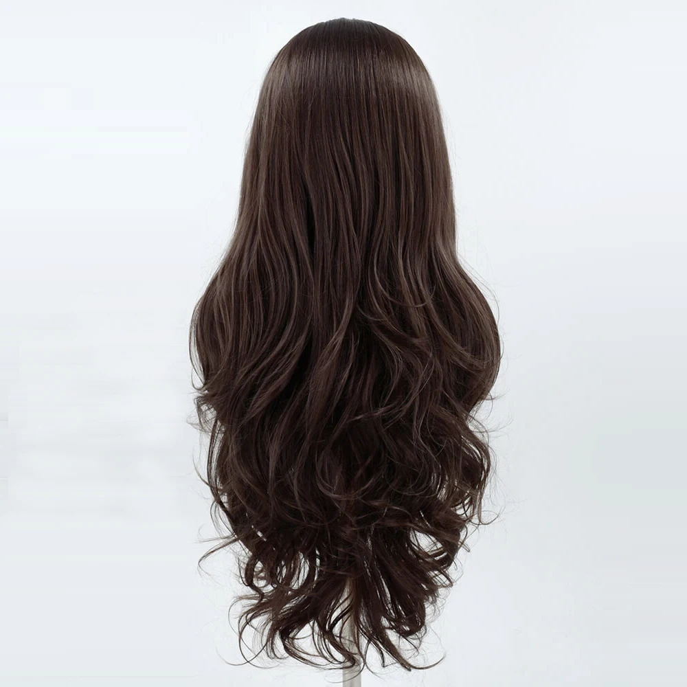 Webster Long Body Wave 13X4 วิกผมสังเคราะห์ลูกไม้ด้านหน้าด้านหน้าสีดําสีส้ม Ombre Wavy Lace ด้านหน้า Wigs สําหรับผู้หญิงสีดําธรรมชาติ