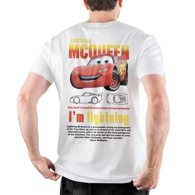 Men Sally I'm Lightning Cars T Shirts Mcqueen Cotton Clothing Creative Short Sleeve Round Collar Tee O Neck Oversize Streetwear