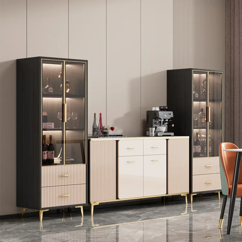 Liquor Storage Wine Cabinets Modern Living Room Simplicity Wall Luxury Display Estante Vinos Bar Wine Cabinets Furniture QF50JG