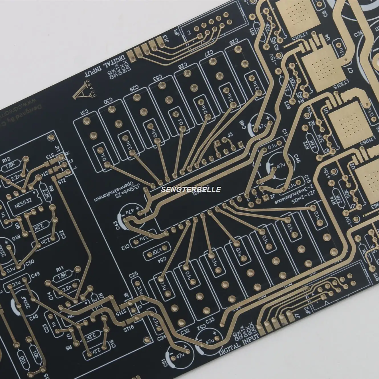 HiFi 1PC TDA1541 Stereo Auido Decoder Bare Board Gold Plate PCB Coaxial Optical USB DAC