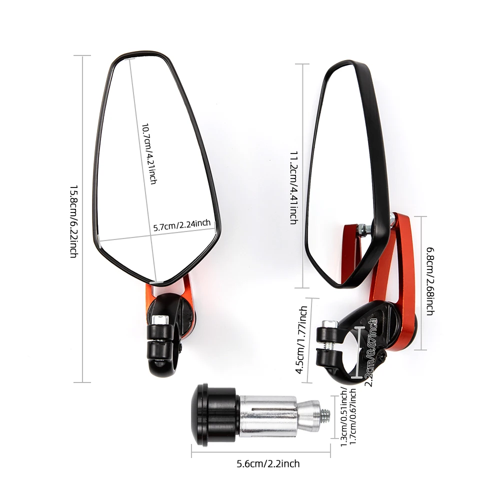 

1 пара для Yamaha T MAX 530 Tmax 500 T-MAX 560 tmax 560, зеркала заднего вида для мотоцикла, универсальное зеркало на руль скутера