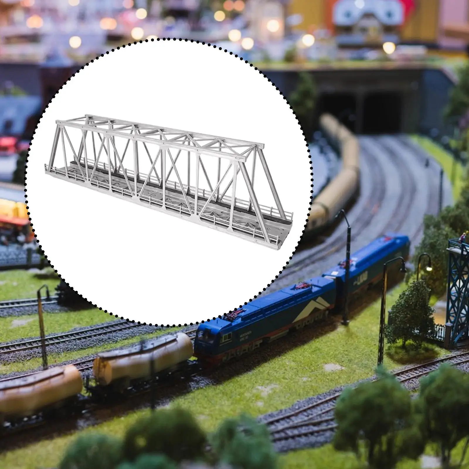 

Truss Girder Model Bridge Tunnel Model,HO Scale Viaduct Network Toys,for Toddlers
