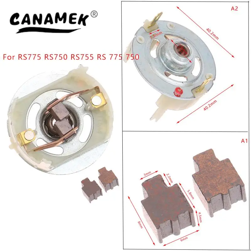 

Carbon brush holder Carbon brush replacement for RS775 Motor motor accessories
