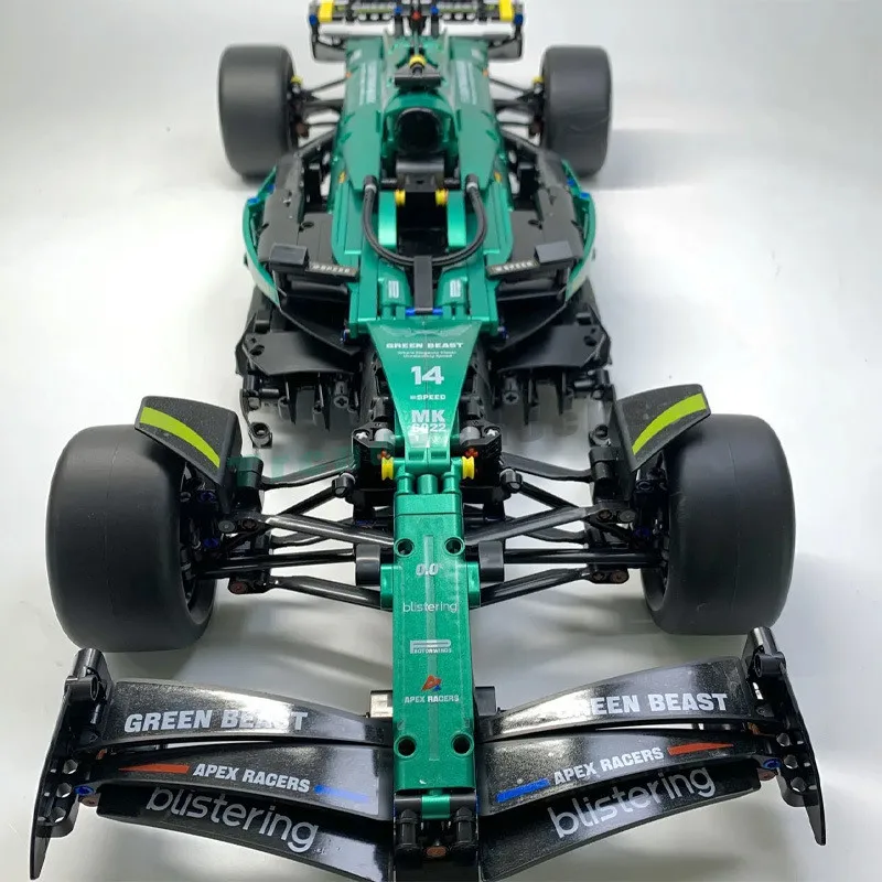MK6022 1919 Uds 1:8 Martin Aramco AMR24 bloques de construcción MOC Technic F1 coche juguetes regalos para niños