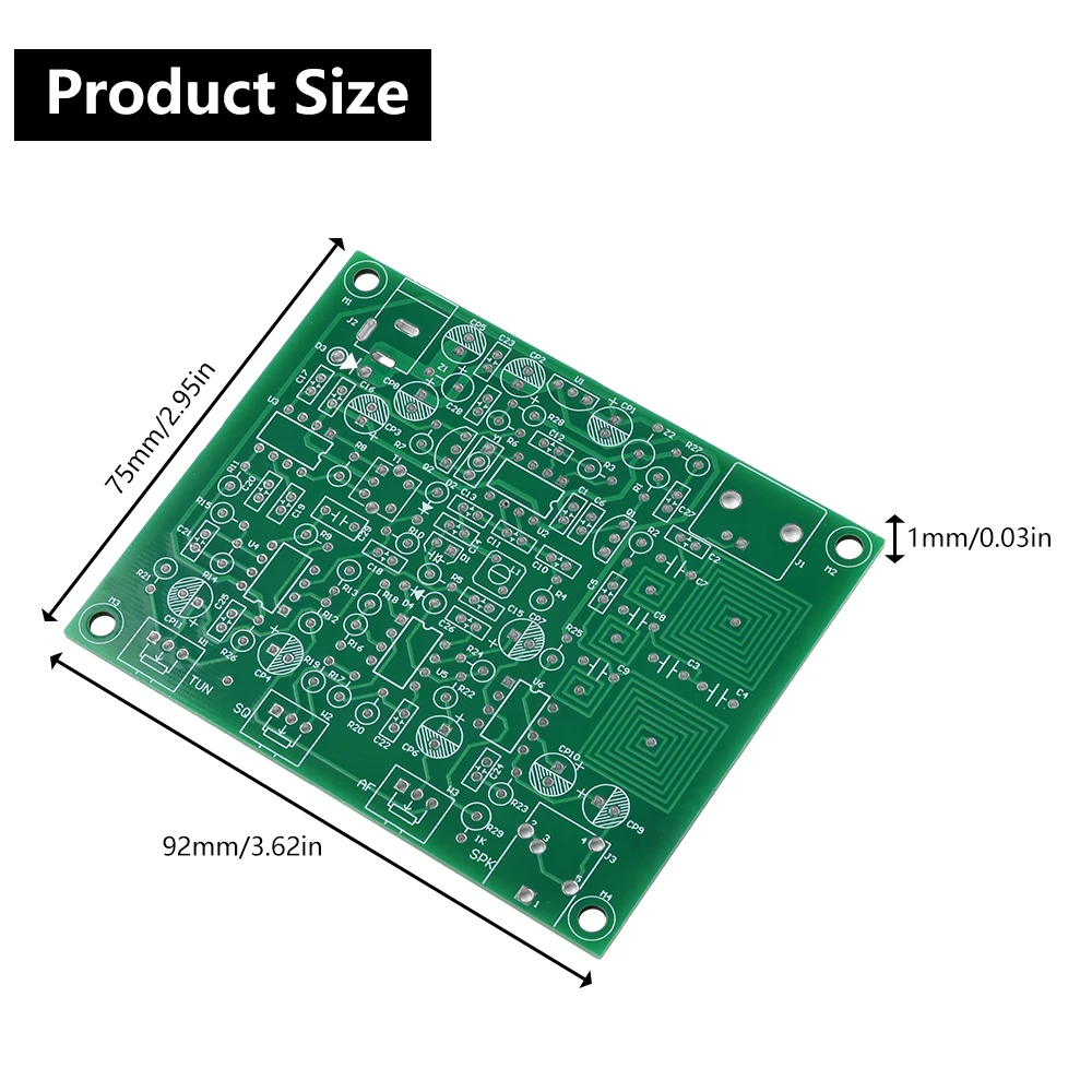 DC 9-12V AM Signal Radio Aviation Band Receiver DIY Kits High Sensitivity Air Band Aircraft Tower Calls VHF Antenna 118-136MHz