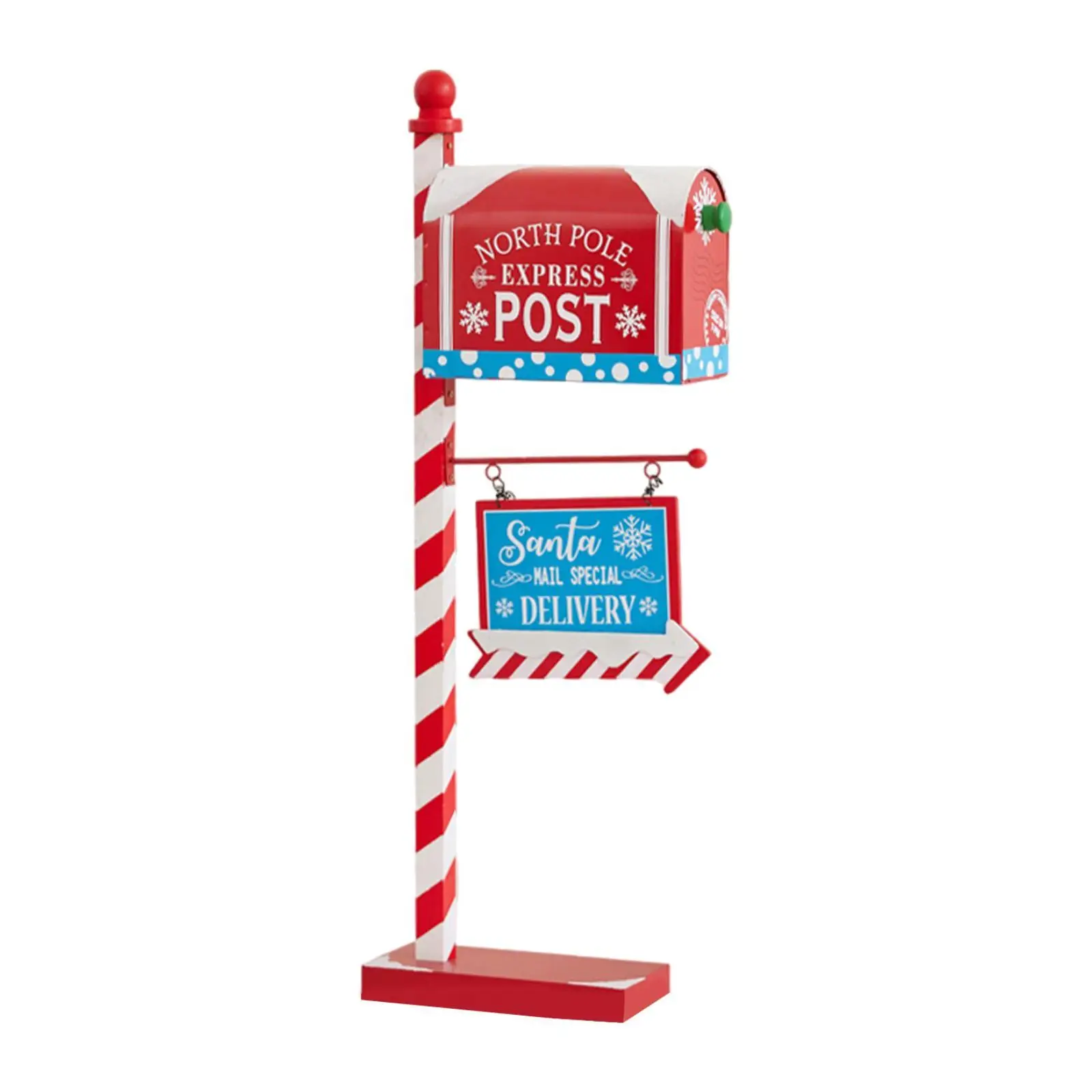 Christmas Decoration Xmas Delivery Mailbox Iron Letters to Santa Letter Box