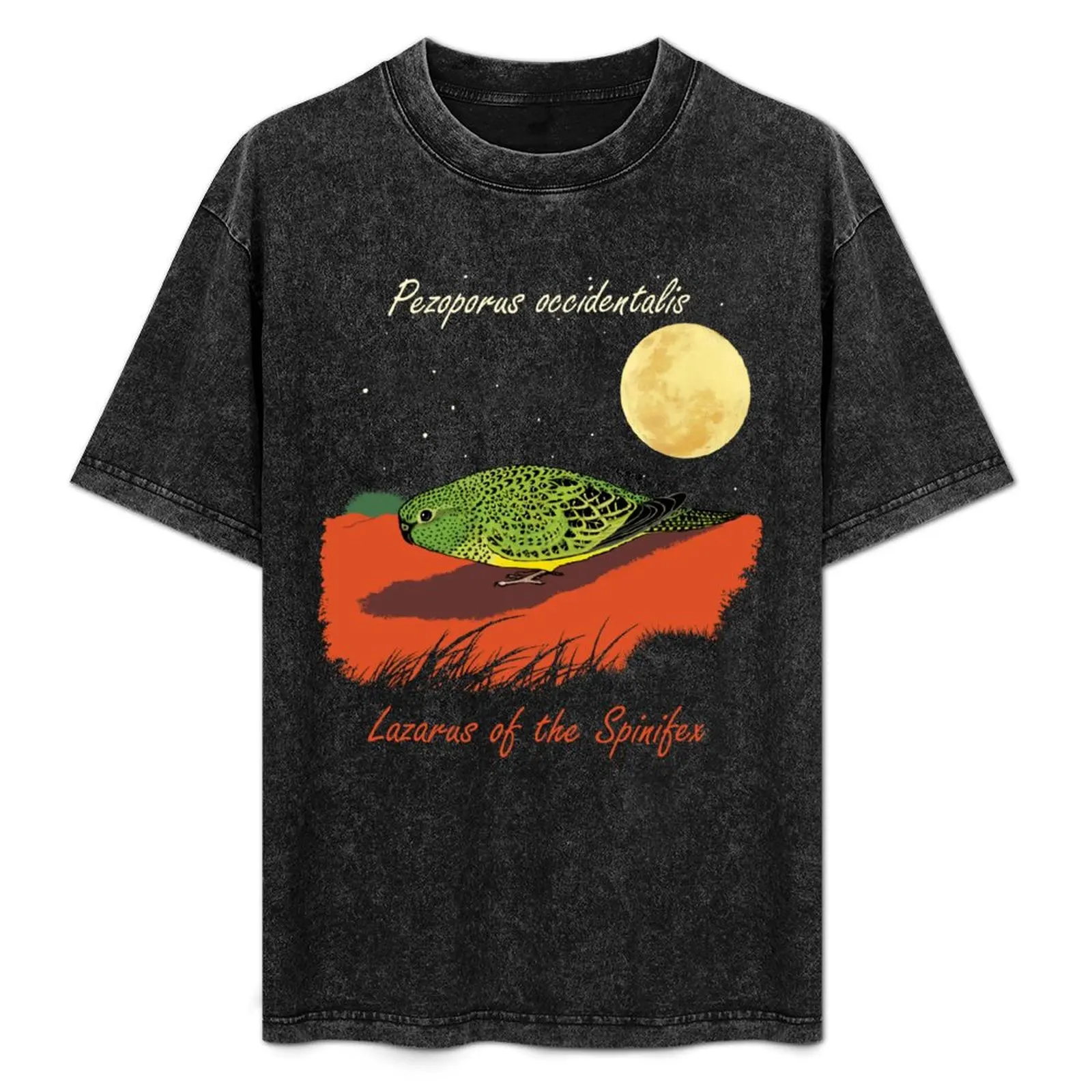 Pájaro nocturno, Pezoporus occidentalis, Lázaro del Spinifex. Camiseta Ligera con Estampado