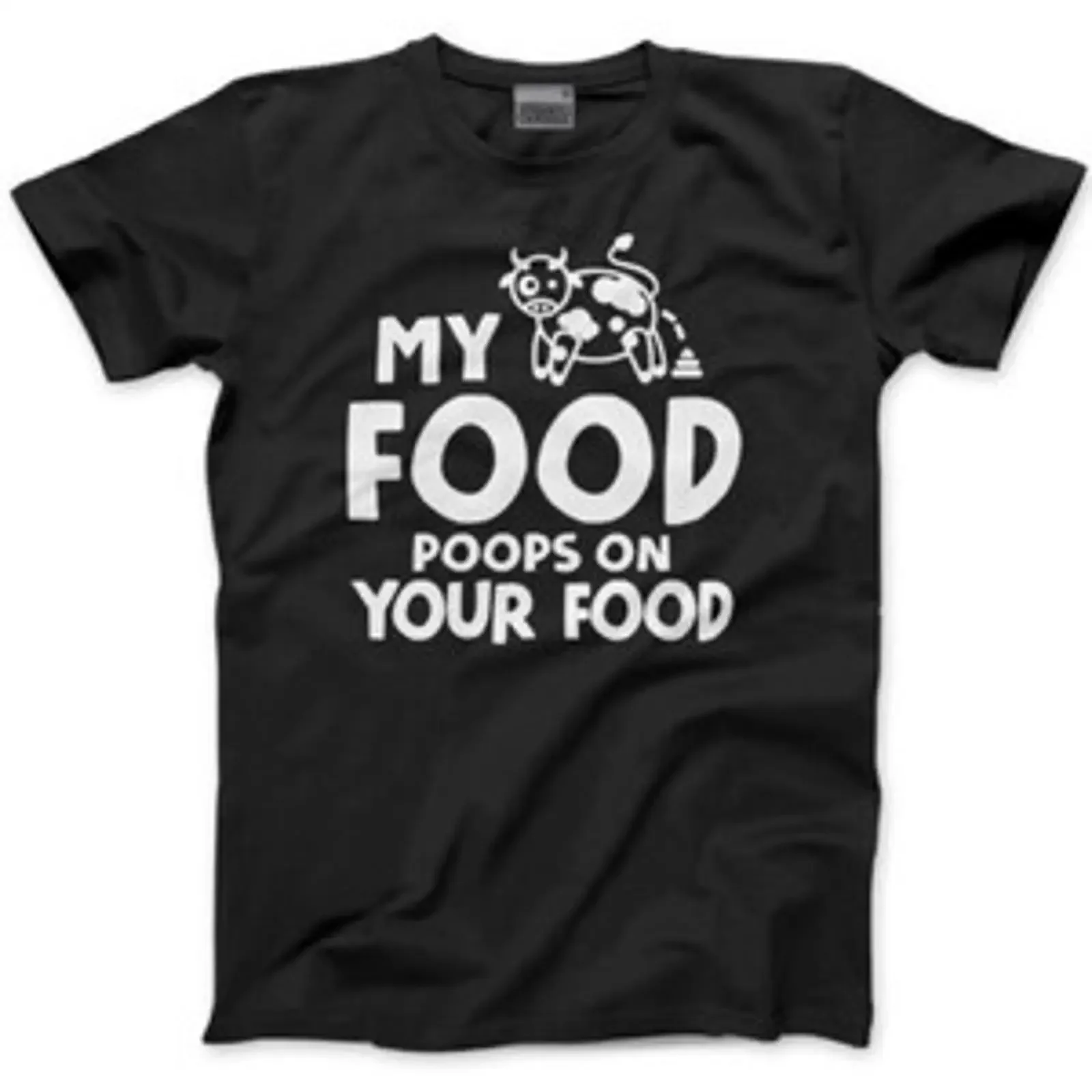 My Food Poops on Your Herren T Shirt Fleischfresser Lustig Humor Fleisch BBQ f vintage Washed Slightly fashion homme