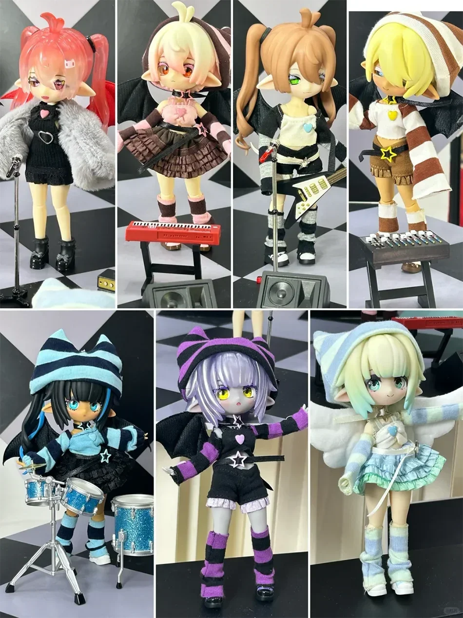 Pre-sale Ufdoll Doremi Band Series Blind Box 1/6 Bjd Anime Figure Mystery Box Model Movable Joints Change Clothes Surprise Toy