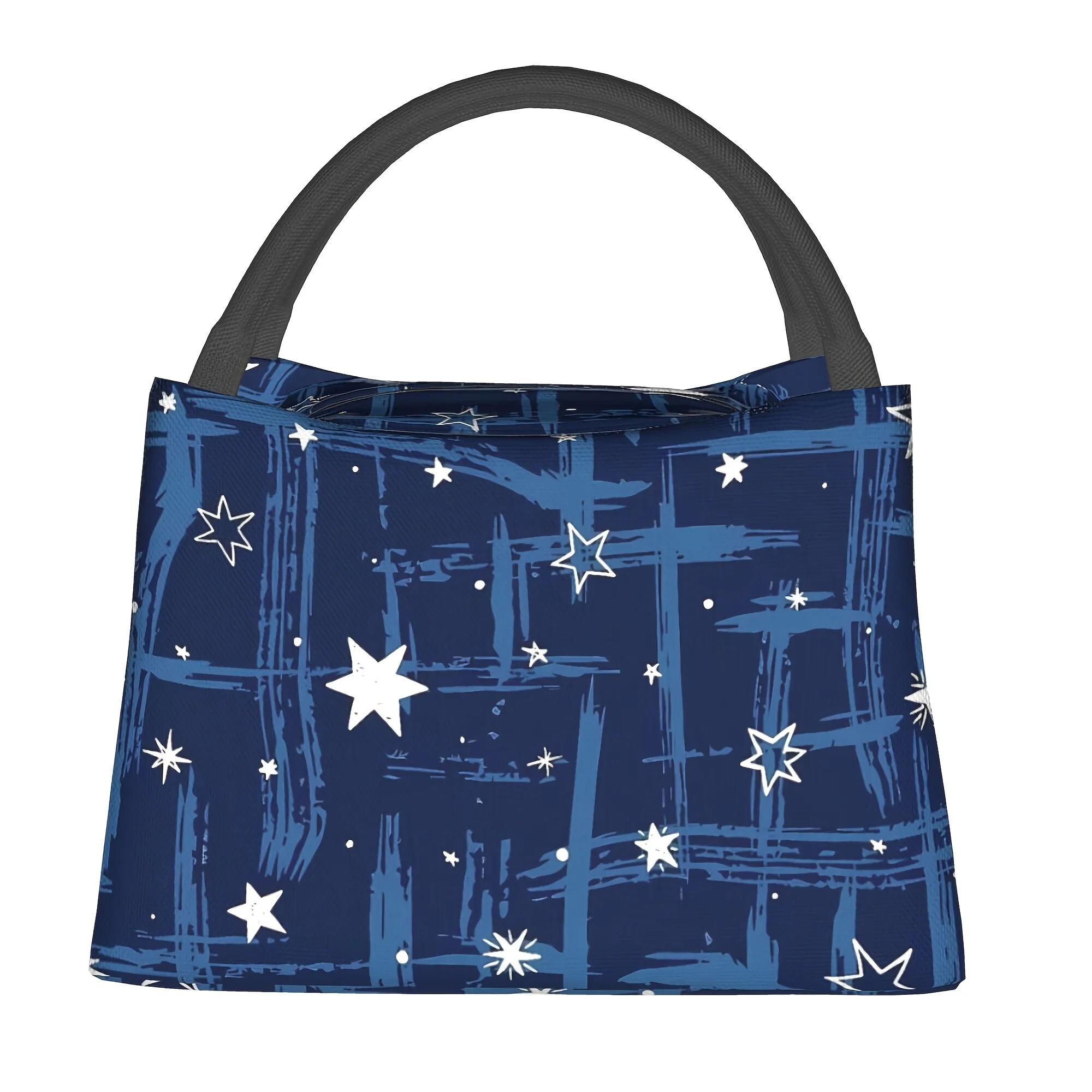 Star Graffiti Insulated Lunch Bag Portable Reusable Tote for Men Women Office Picnic Camping