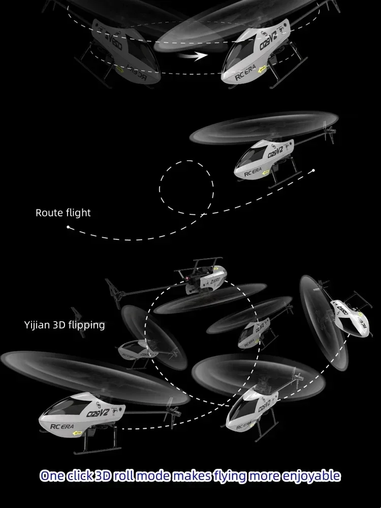 Aviões de controle remoto, C129, V2, 2,4 GHz, 6 eixos, giroscópio, inteligente, elétrico Pro, único remo, sem Ailerons, resistência ao crash