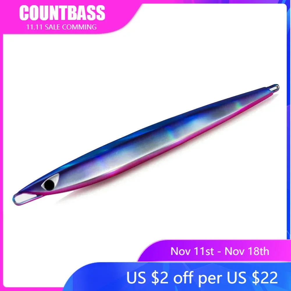 COUNTBASS 80g 110g 130g 150g 175g Deep Sea Jigging Lures, Japanese Metal Fishing Baits, Pesca Snapper Fast Fall