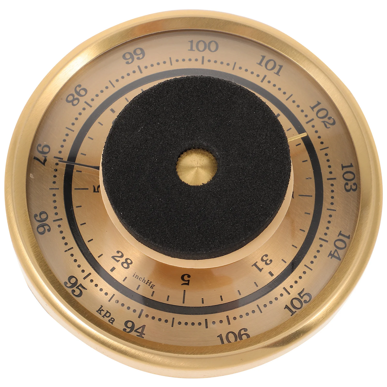 

Mini Air Pressure Gauge Thermometer Small Barometer Metal Marine Wall Mounted Household