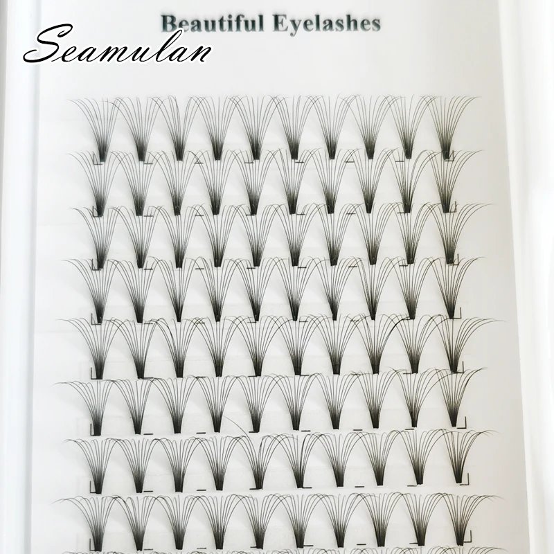 

Premade Volume Fans 3D 4D 5D 10D Short Stem Wide Fans Russian Volume Professional Eyelash Extensions Faux Mink Makeup Tools