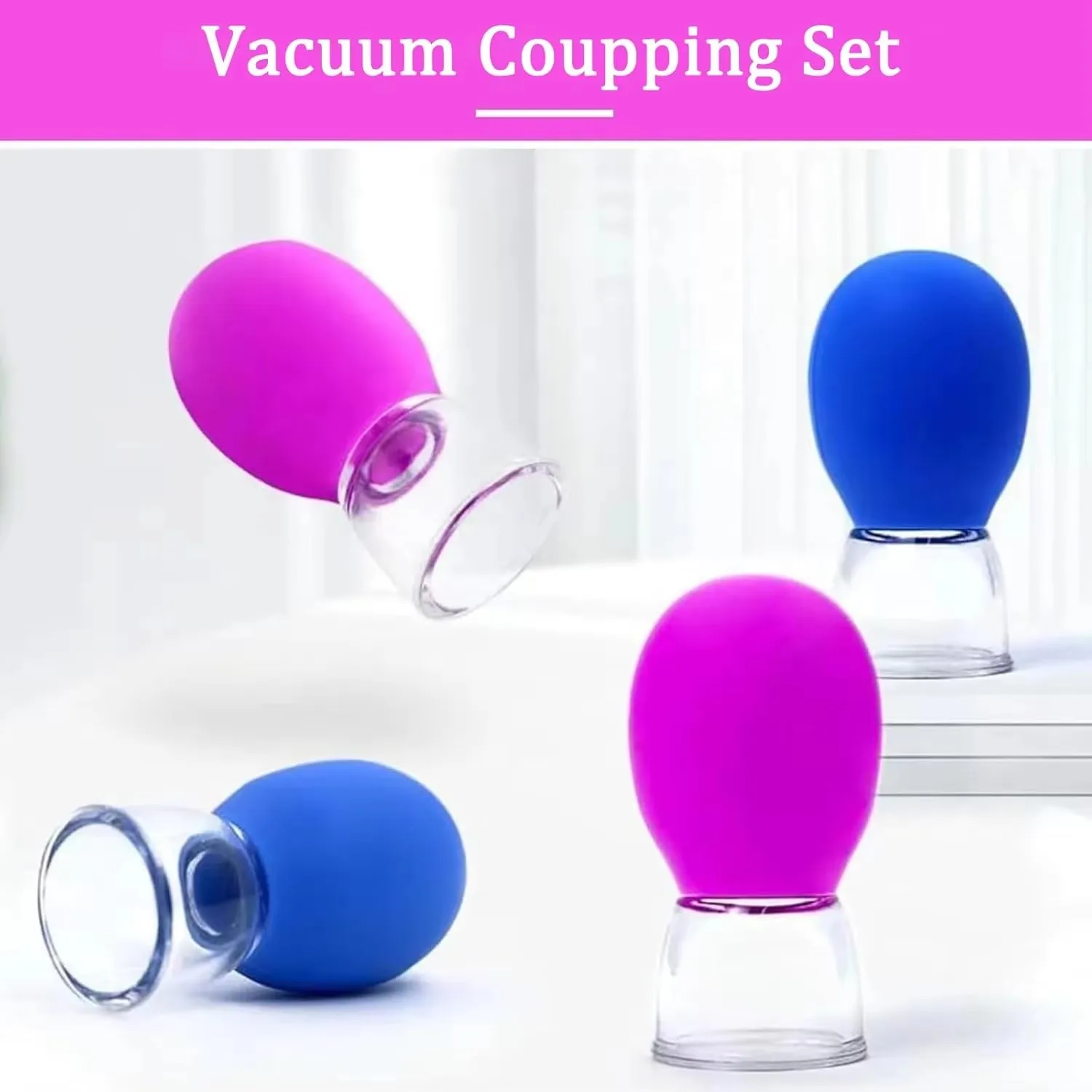 Mini Silicone Facial Cupping Vacuum Massage Cup Portable Face Skin Relax Tool for Eye Neck Facial Gentle Massage view 3