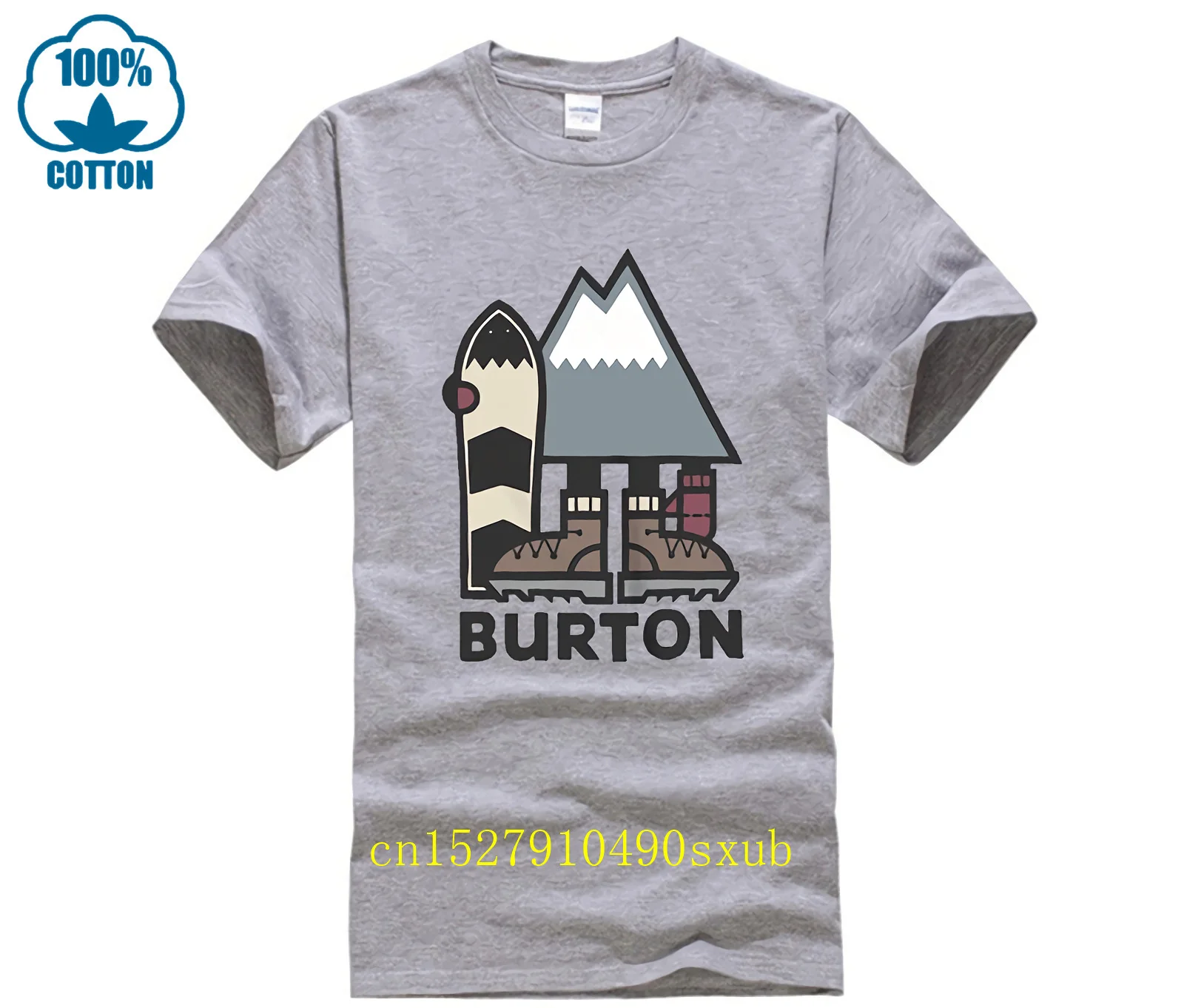 Burton Snowboards Hipster Tees Summer Mens T Shirt