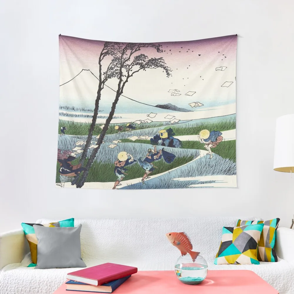 

Ejiri in Suruga Province by Katsushika Hokusai Tapestry Custom Decoration For Bedroom Room Aesthetic Tapestry