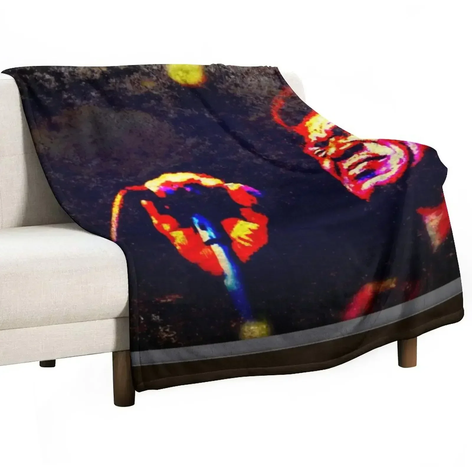 Big Bradley Blues Blown Back Throw Blanket Hairy Soft Beds Flannels Summer anime Cute Plaid Blankets
