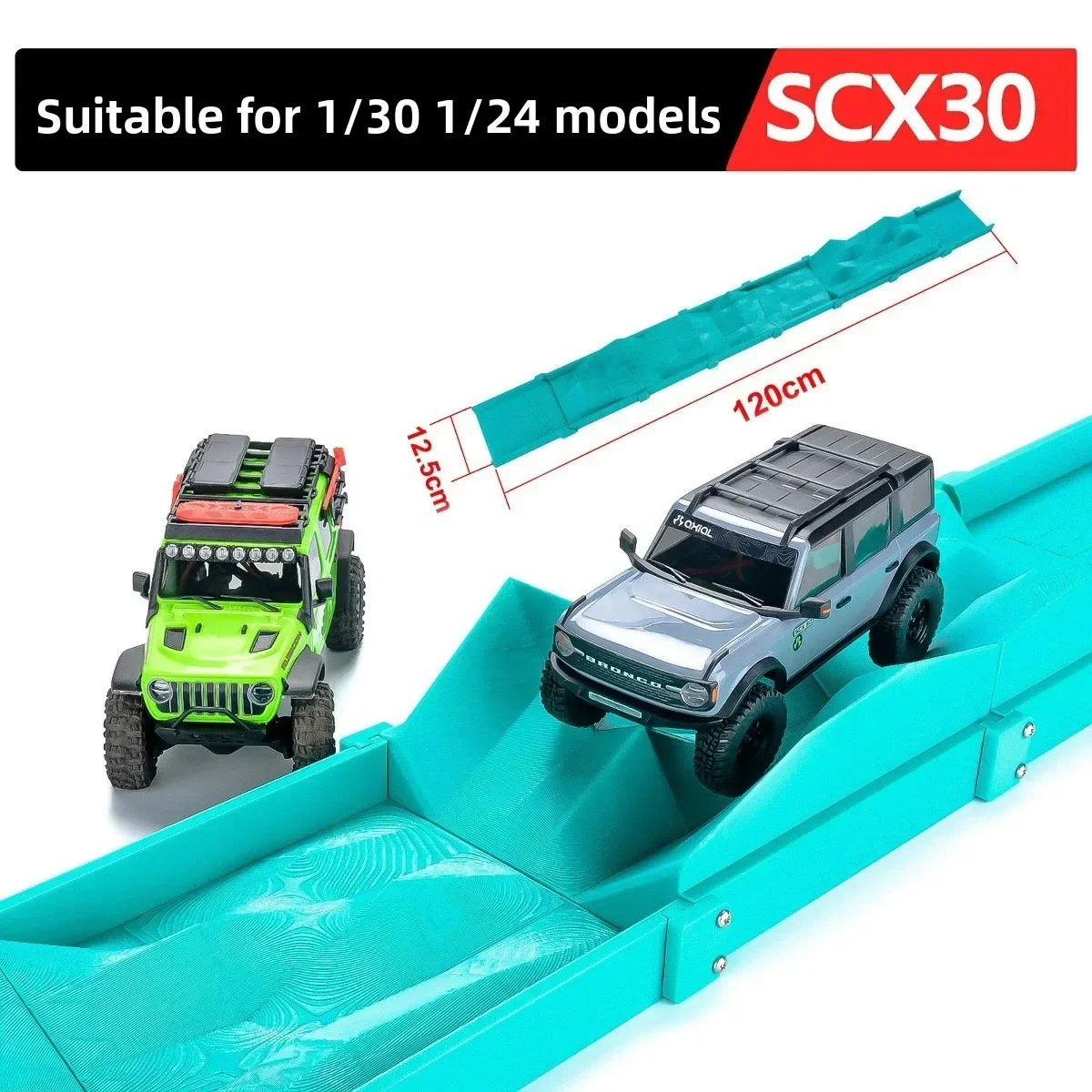 1/30 1/24 Scale RC Crawler Bridge Obstacle Course For SCX30 RC Model Car Steep Slope Off Road Crawling Scene Accessory
